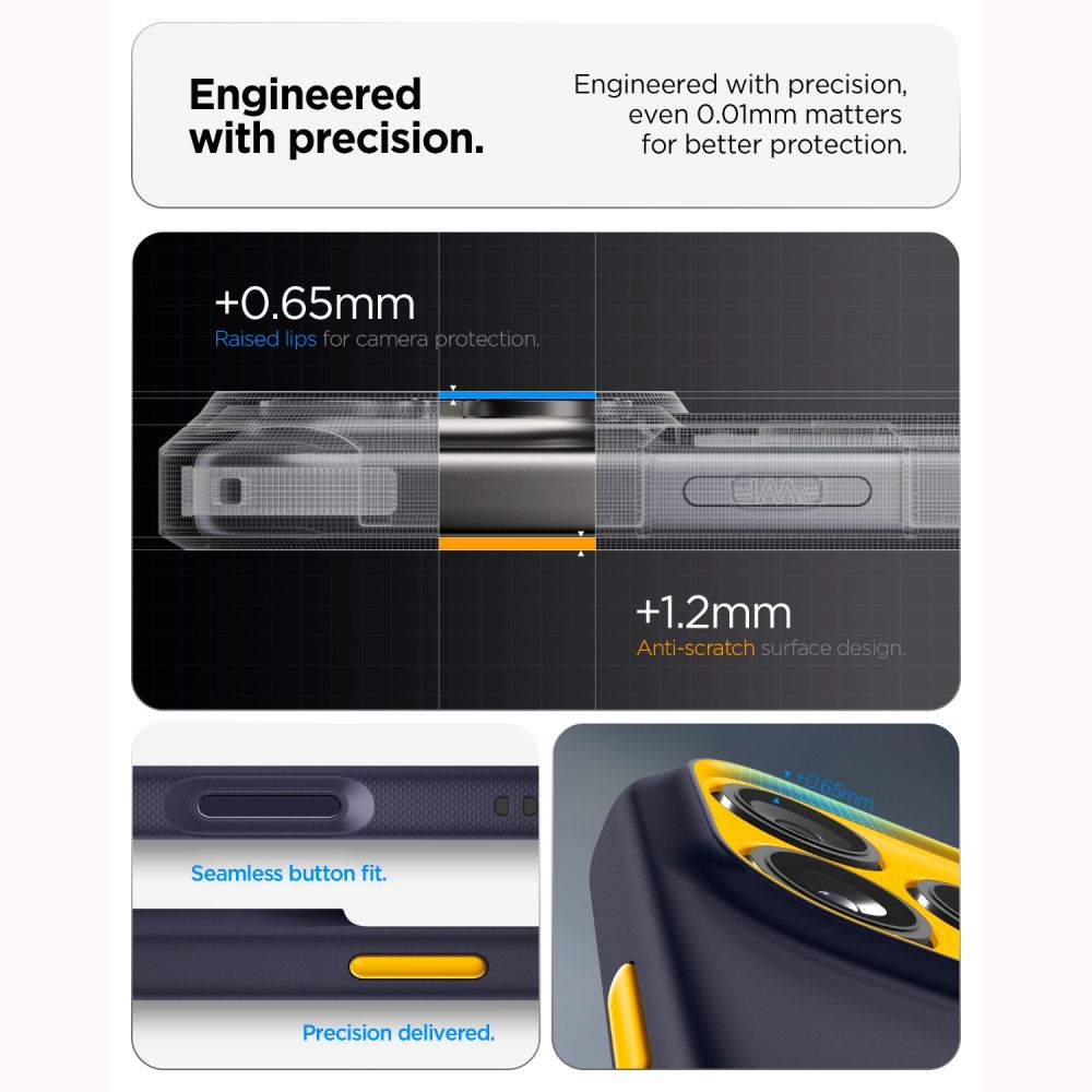 Hard Case Spigen Nano Pop com MagSafe para Apple iPhone 18 Pro Max / 17 Pro Max / Blueberry Navy ACS12140_6