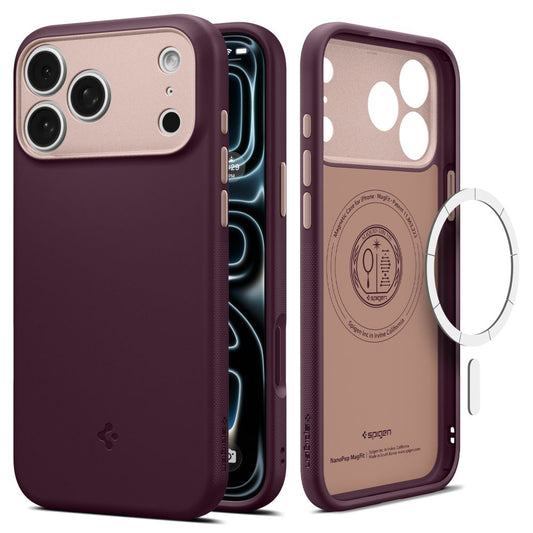 Capa Dura Spigen Caseology Nano Pop com MagSafe para Apple iPhone 18 Pro Max / 17 Pro Max / Burgundy Bean ACS12141_0