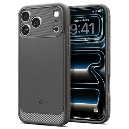 Hard Case Spigen Rugged Armor com MagSafe para Apple iPhone 18 Pro / 17 Pro / Cinza ACS12148_1