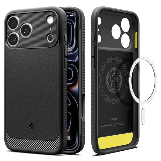Spigen Rugged Armor MagSafe Case for iPhone 18 Pro / 17 Pro - Matte Black_0
