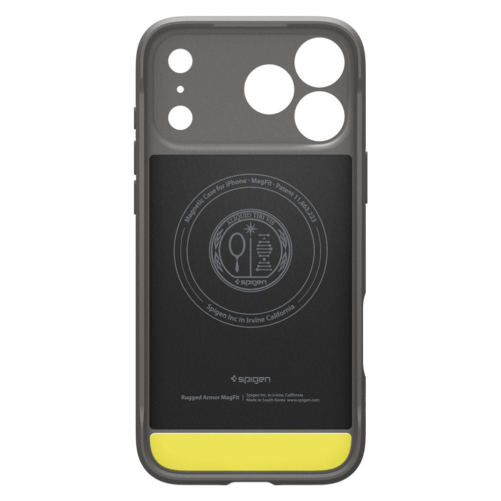 Hard Case Spigen Rugged Armor com MagSafe para Apple iPhone 18 Pro Max / 17 Pro Max / Cinza ACS12110_3