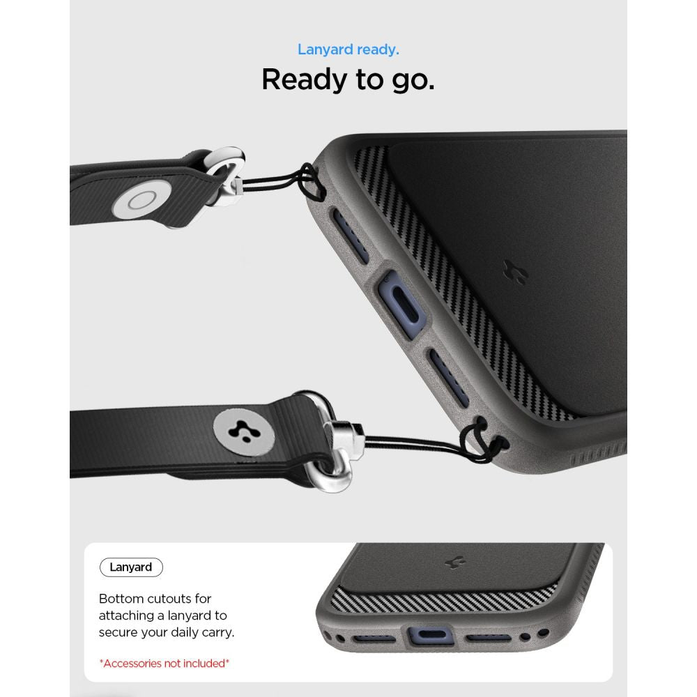 Hard Case Spigen Rugged Armor com MagSafe para Apple iPhone 18 Pro Max / 17 Pro Max / Cinza ACS12110_5