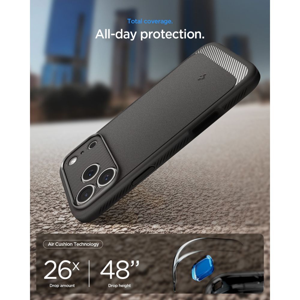 Hard Case Spigen Rugged Armor com MagSafe para Apple iPhone 18 Pro Max / 17 Pro Max / Cinza ACS12110_7