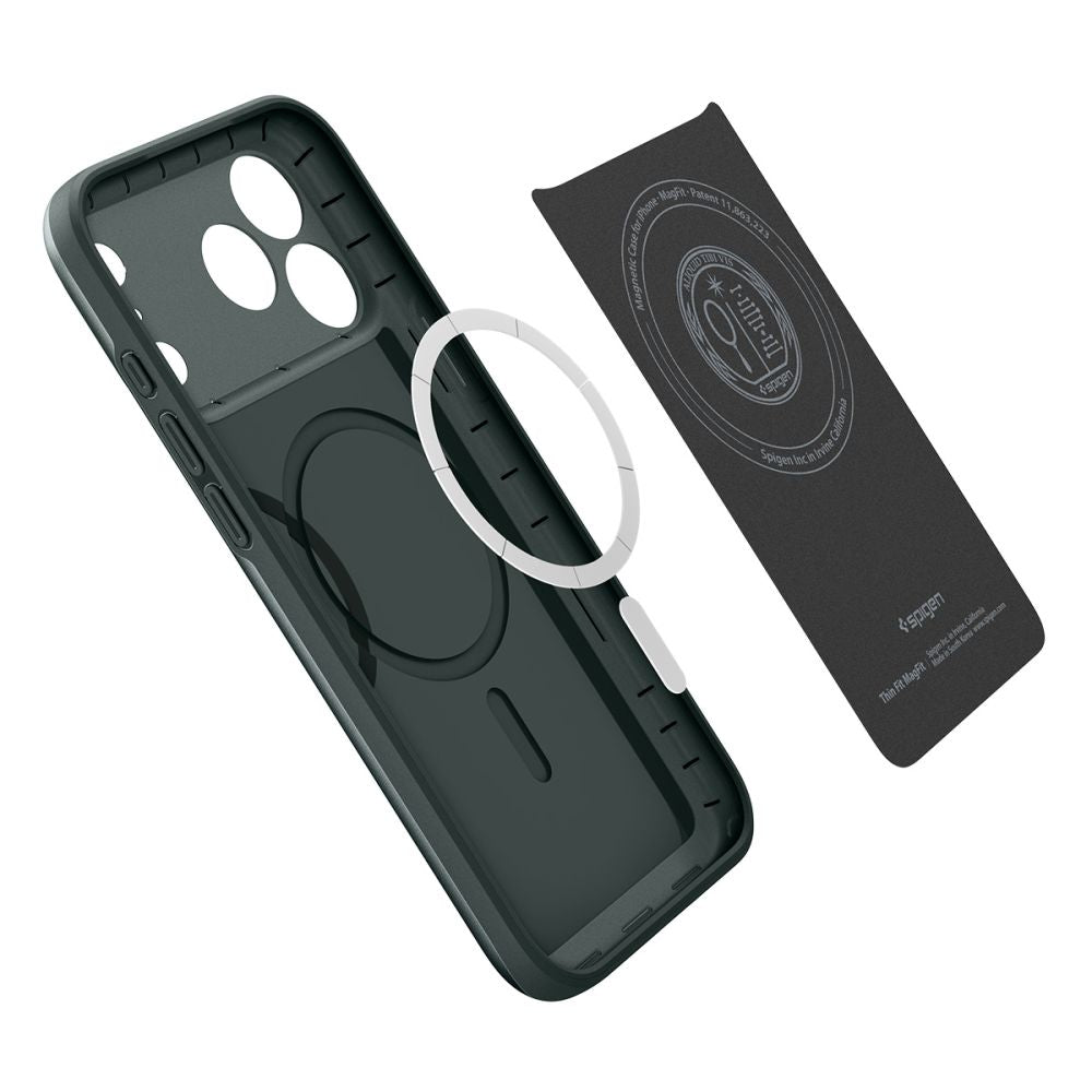 Hard Case Spigen Thin Fit com MagSafe para Apple iPhone 18 Pro / 17 Pro / Abyss Green ACS12145_4