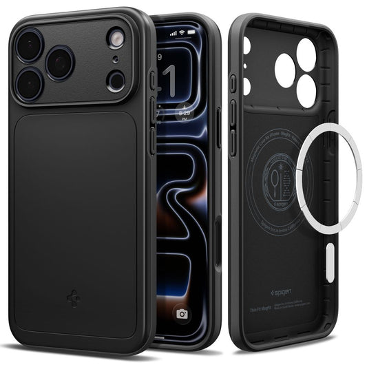 Hard Case Spigen Thin Fit com MagSafe / Apple iPhone 18 Pro / 17 Pro / Preto / ACS12144_0