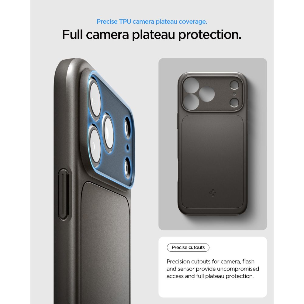 Hard Case Spigen Thin Fit com MagSafe para Apple iPhone 18 Pro / 17 Pro / Gunmetal ACS12146_8