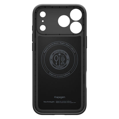 Hard Case Spigen Thin Fit com MagSafe para Apple iPhone 18 Pro Max / 17 Pro Max / Preto ACS12105_3