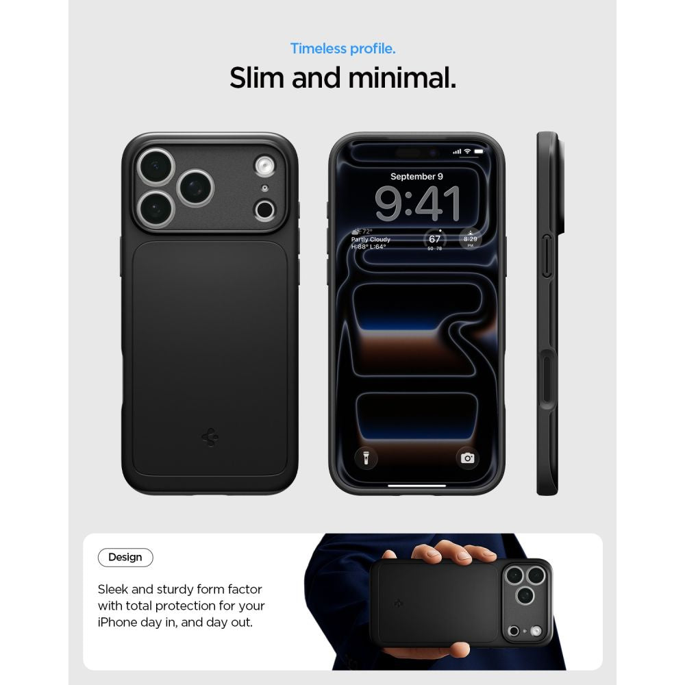 Hard Case Spigen Thin Fit com MagSafe para Apple iPhone 18 Pro Max / 17 Pro Max / Preto ACS12105_7