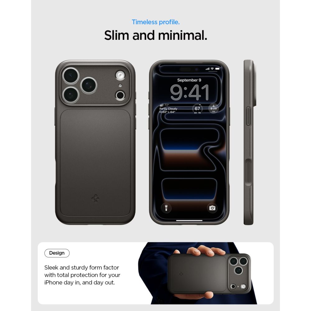 Hard Case Spigen Thin Fit com MagSafe / Gunmetal / ACS12107_7