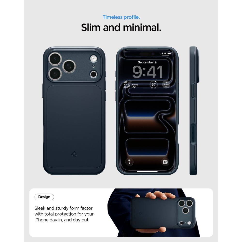 Hard Case Spigen Thin Fit com MagSafe para Apple iPhone 18 Pro Max / 17 Pro Max / Metal Slate ACS12108_7