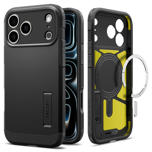 Hard Case Spigen Tough Armor T com MagSafe para Apple iPhone 18 Pro Max / 17 Pro Max / Preto / ACS12136_0