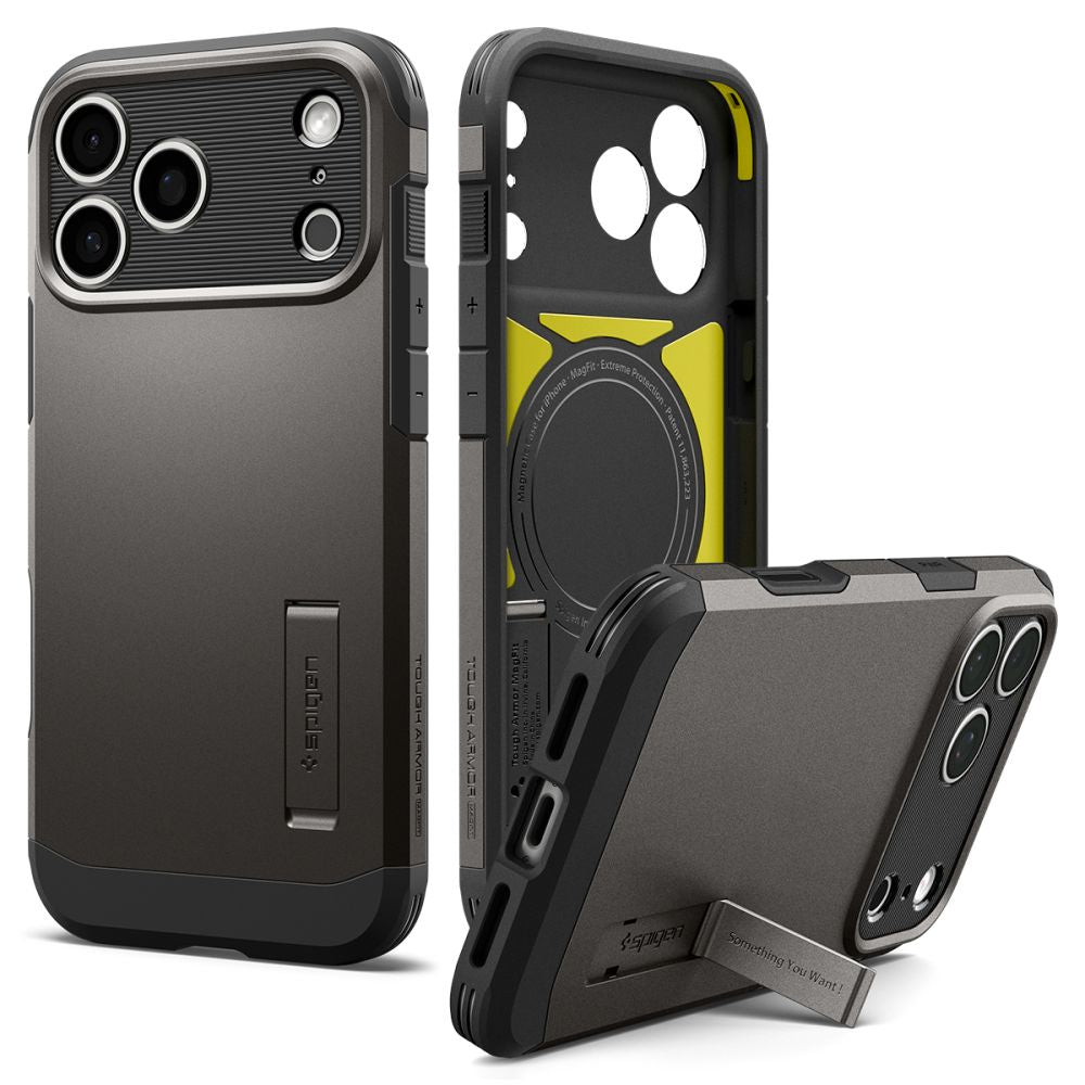 Hard Case Spigen Tough Armor T com MagSafe para Apple iPhone 18 Pro Max / 17 Pro Max / Gunmetal / ACS12137_2