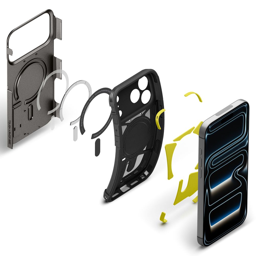 Hard Case Spigen Tough Armor T com MagSafe para Apple iPhone 18 Pro Max / 17 Pro Max / Gunmetal / ACS12137_6