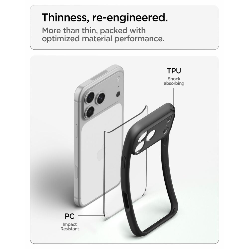 Spigen Ultra Hybrid Case for iPhone 18 Pro / 17 Pro - Matte Black_6