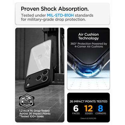 Spigen Ultra Hybrid Case for iPhone 18 Pro / 17 Pro - Matte Black_8