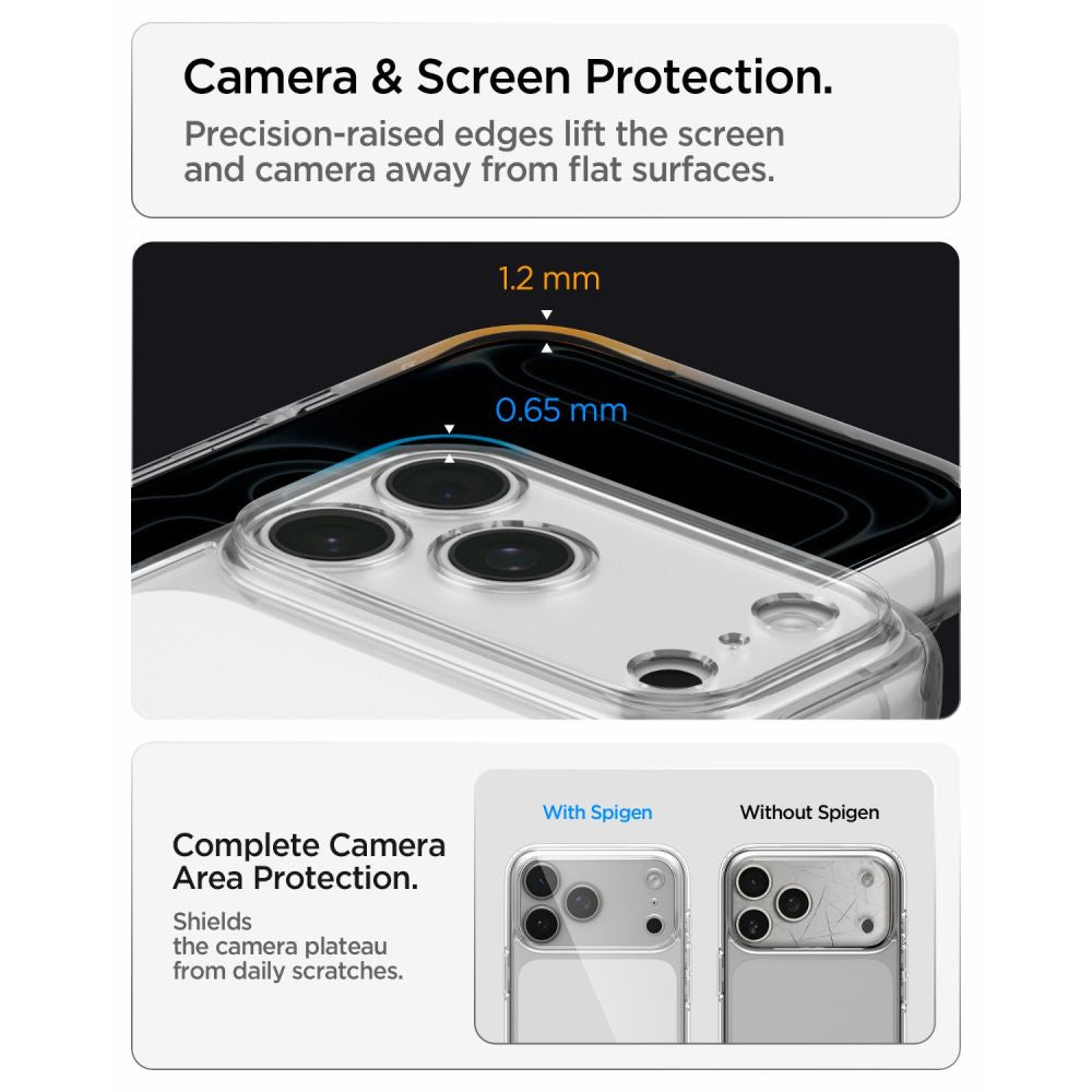 Spigen Ultra Hybrid Case for iPhone 18 Pro Max / 17 Pro Max - Transparent_9