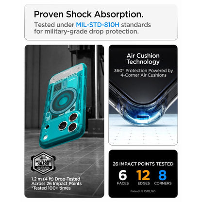 Capa Hard Case Spigen Ultra Hybrid C-One com MagSafe para Apple iPhone 18 Pro / 17 Pro / Bondi Blue ACS11985_11