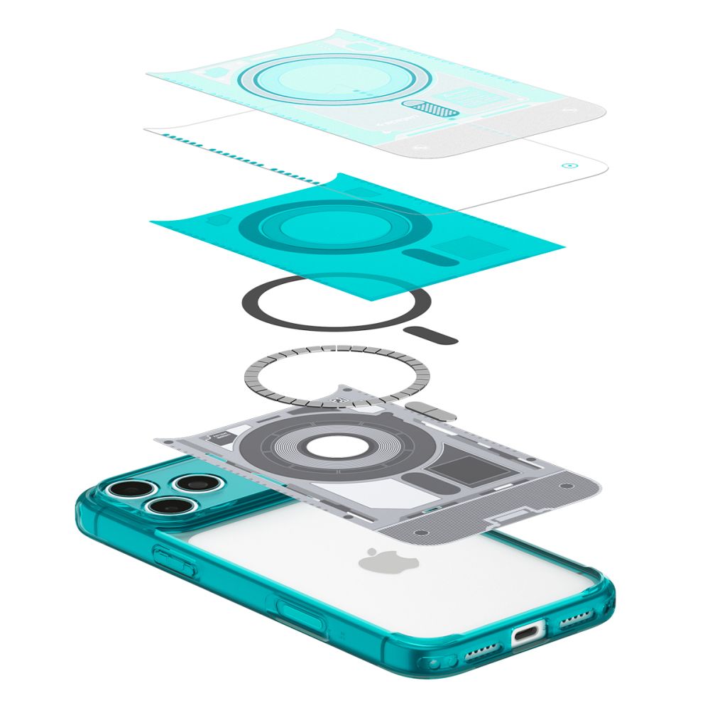 Capa Hard Case Spigen Ultra Hybrid C-One com MagSafe para Apple iPhone 18 Pro / 17 Pro / Bondi Blue ACS11985_5