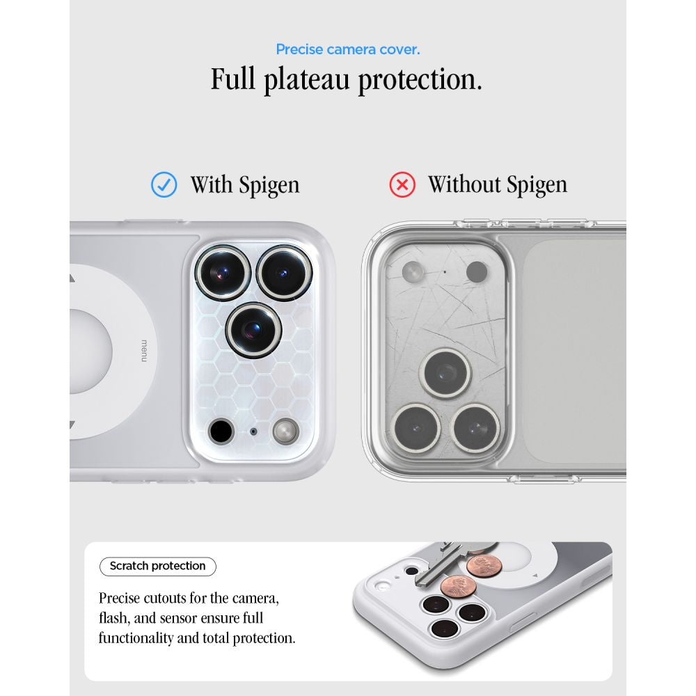 Capa Hard Case Spigen Ultra Hybrid Classic com MagSafe / Prata ACS12167_6