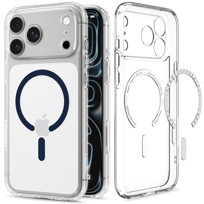 Capa Hard Case Spigen Ultra Hybrid com MagSafe para Apple iPhone 18 Pro / 17 Pro / Transparente Azul Escuro ACS12158_1