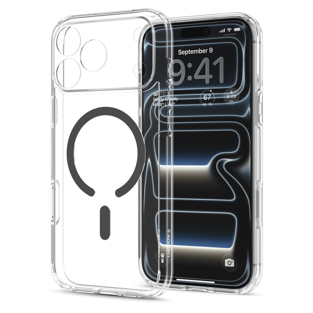 Hard Case Spigen Ultra Hybrid with MagSafe for Apple iPhone 18 Pro / 17 Pro, Clear Graphite ACS12156_2