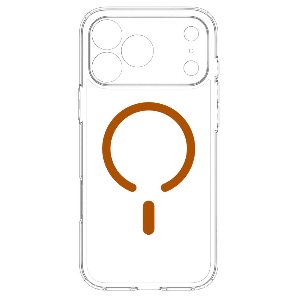 Hard Case Spigen Ultra Hybrid with MagSafe for Apple iPhone 18 Pro / 17 Pro, Clear Orange ACS12159_4