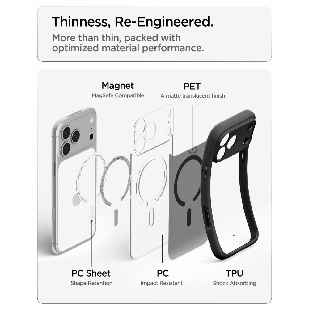 Spigen Ultra Hybrid MagSafe case for iPhone 18 Pro / 17 Pro - frost black_5