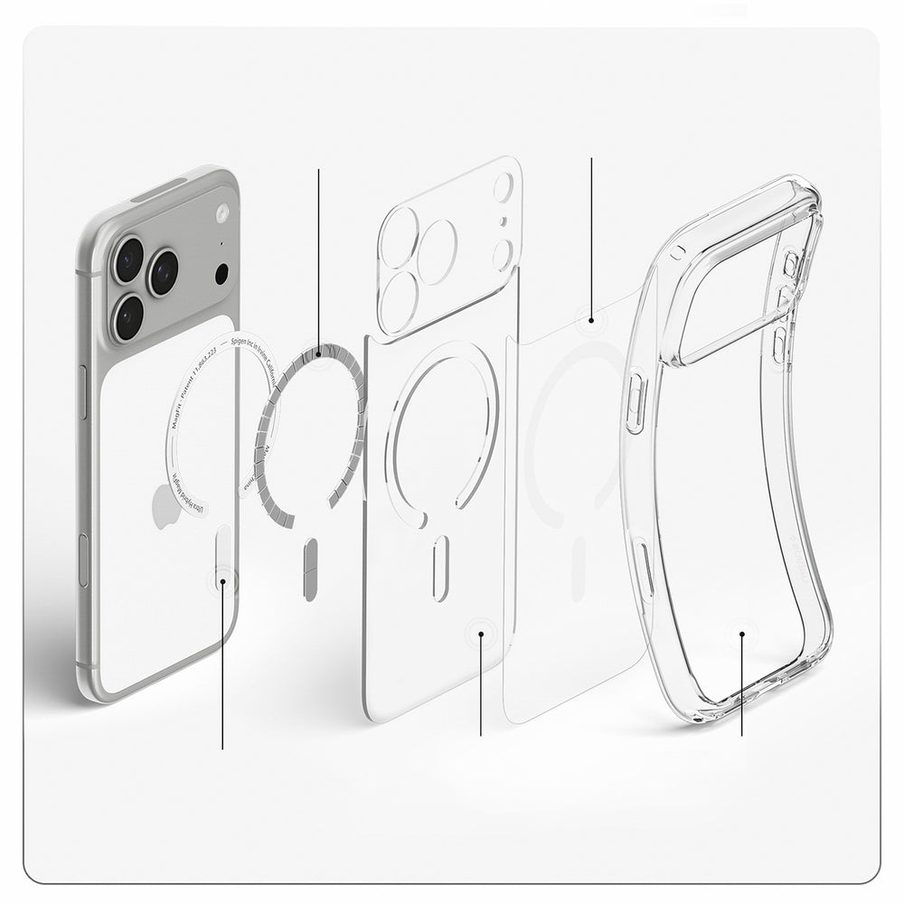 Hard Case Spigen Ultra Hybrid com MagSafe / Frost White / ACS12161_15