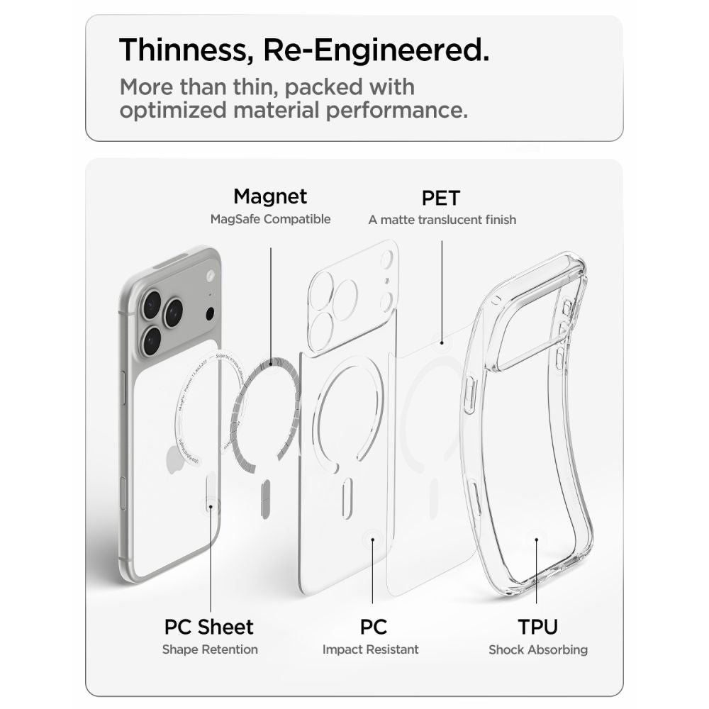 Hard Case Spigen Ultra Hybrid com MagSafe / Frost White / ACS12161_7