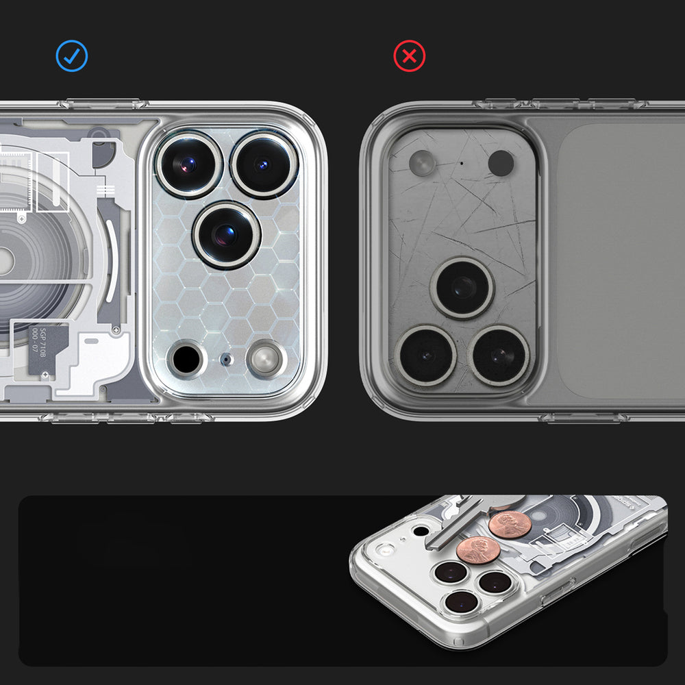 Hard Case Spigen Ultra Hybrid Zero One com MagSafe para Apple iPhone 18 Pro / 17 Pro / Branco ACS12163_14