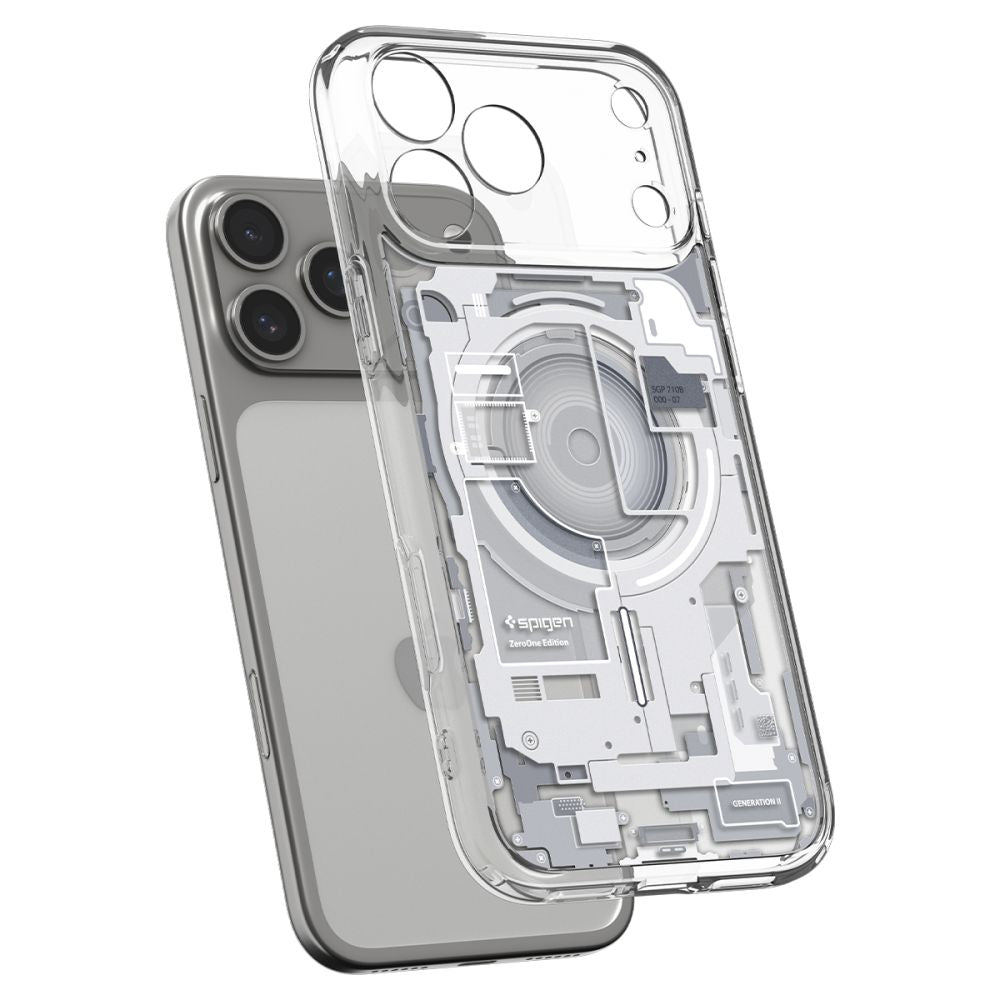 Hard Case Spigen Ultra Hybrid Zero One com MagSafe para Apple iPhone 18 Pro / 17 Pro / Branco ACS12163_3