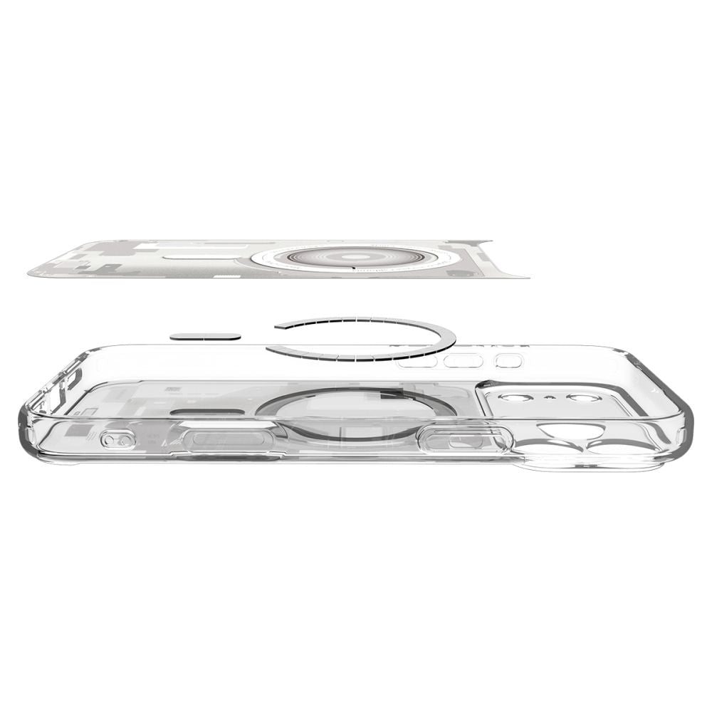 Hard Case Spigen Ultra Hybrid Zero One com MagSafe para Apple iPhone 18 Pro / 17 Pro / Branco ACS12163_4
