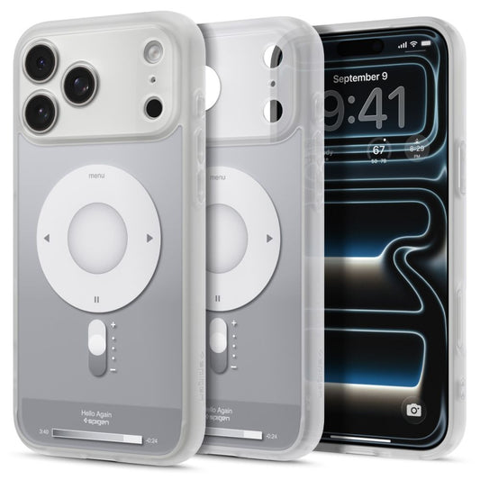Hard Case Spigen Ultra Hybrid Classic com MagSafe para Apple iPhone 18 Pro Max / 17 Pro Max / Prata ACS12130_0
