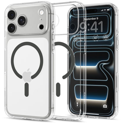 Hard Case Spigen Ultra Hybrid with MagSafe for Apple iPhone 18 Pro Max / 17 Pro Max, Clear Graphite ACS12119_0