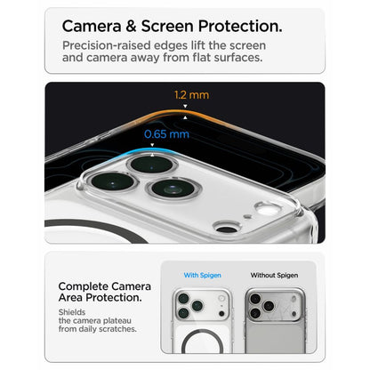 Hard Case Spigen Ultra Hybrid with MagSafe for Apple iPhone 18 Pro Max / 17 Pro Max, Clear Graphite ACS12119_11