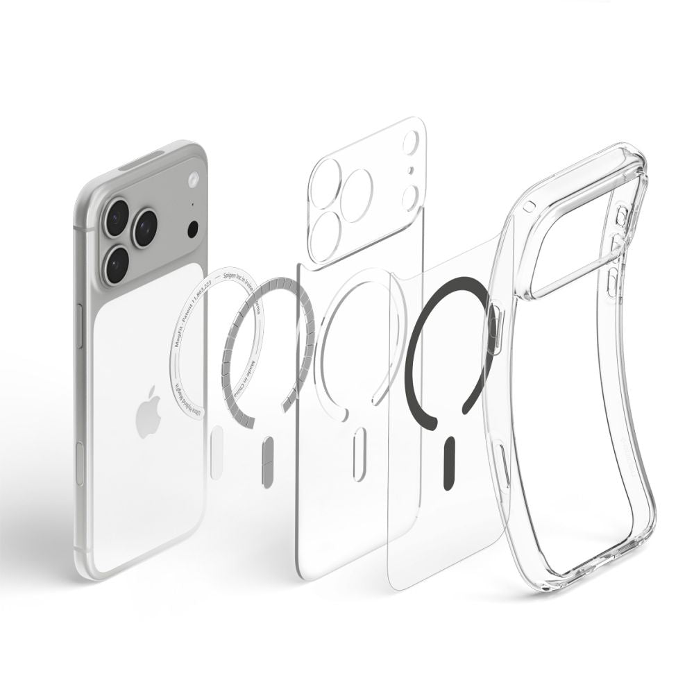 Hard Case Spigen Ultra Hybrid with MagSafe for Apple iPhone 18 Pro Max / 17 Pro Max, Clear Graphite ACS12119_5