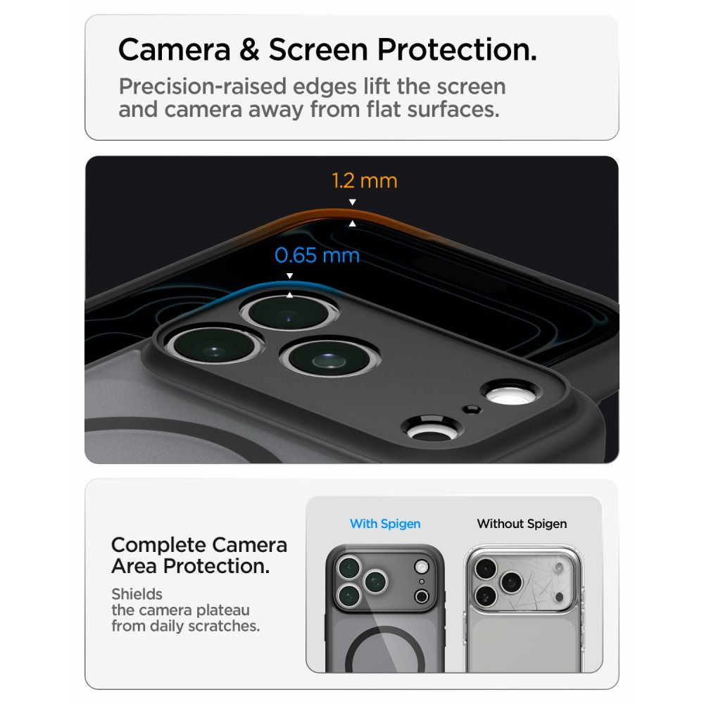 Spigen Ultra Hybrid MagSafe case for iPhone 18 Pro Max / 17 Pro Max - frost black_10