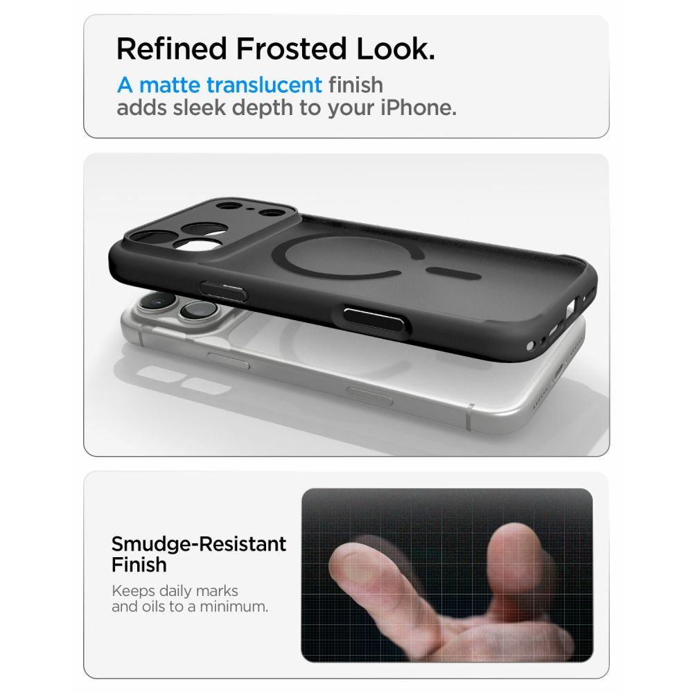 Spigen Ultra Hybrid MagSafe case for iPhone 18 Pro Max / 17 Pro Max - frost black_6