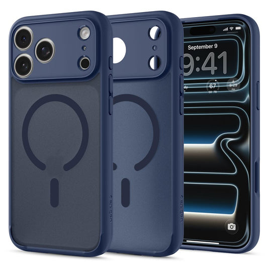 Capa Hard Case Spigen Ultra Hybrid com MagSafe para Apple iPhone 18 Pro Max / 17 Pro Max / Frost Deep Blue ACS11918_0
