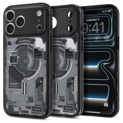 Hard Case Spigen Ultra Hybrid Zero One com MagSafe para Apple iPhone 18 Pro Max / 17 Pro Max / Preto / ACS12128_0