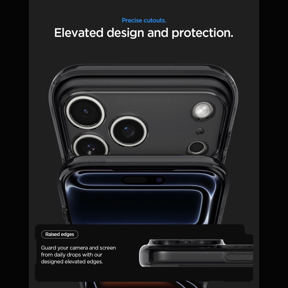 Hard Case Spigen Ultra Hybrid Zero One com MagSafe para Apple iPhone 18 Pro Max / 17 Pro Max / Preto / ACS12128_9