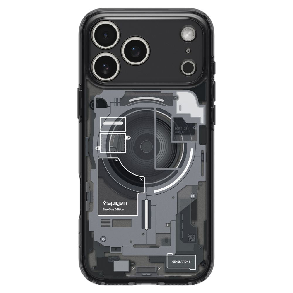 Hard Case Spigen Ultra Hybrid Zero One com MagSafe para Apple iPhone 18 Pro Max / 17 Pro Max / Preto / ACS12128_2