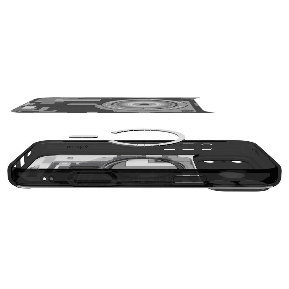 Hard Case Spigen Ultra Hybrid Zero One com MagSafe para Apple iPhone 18 Pro Max / 17 Pro Max / Preto / ACS12128_4