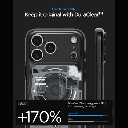 Hard Case Spigen Ultra Hybrid Zero One com MagSafe para Apple iPhone 18 Pro Max / 17 Pro Max / Preto / ACS12128_5