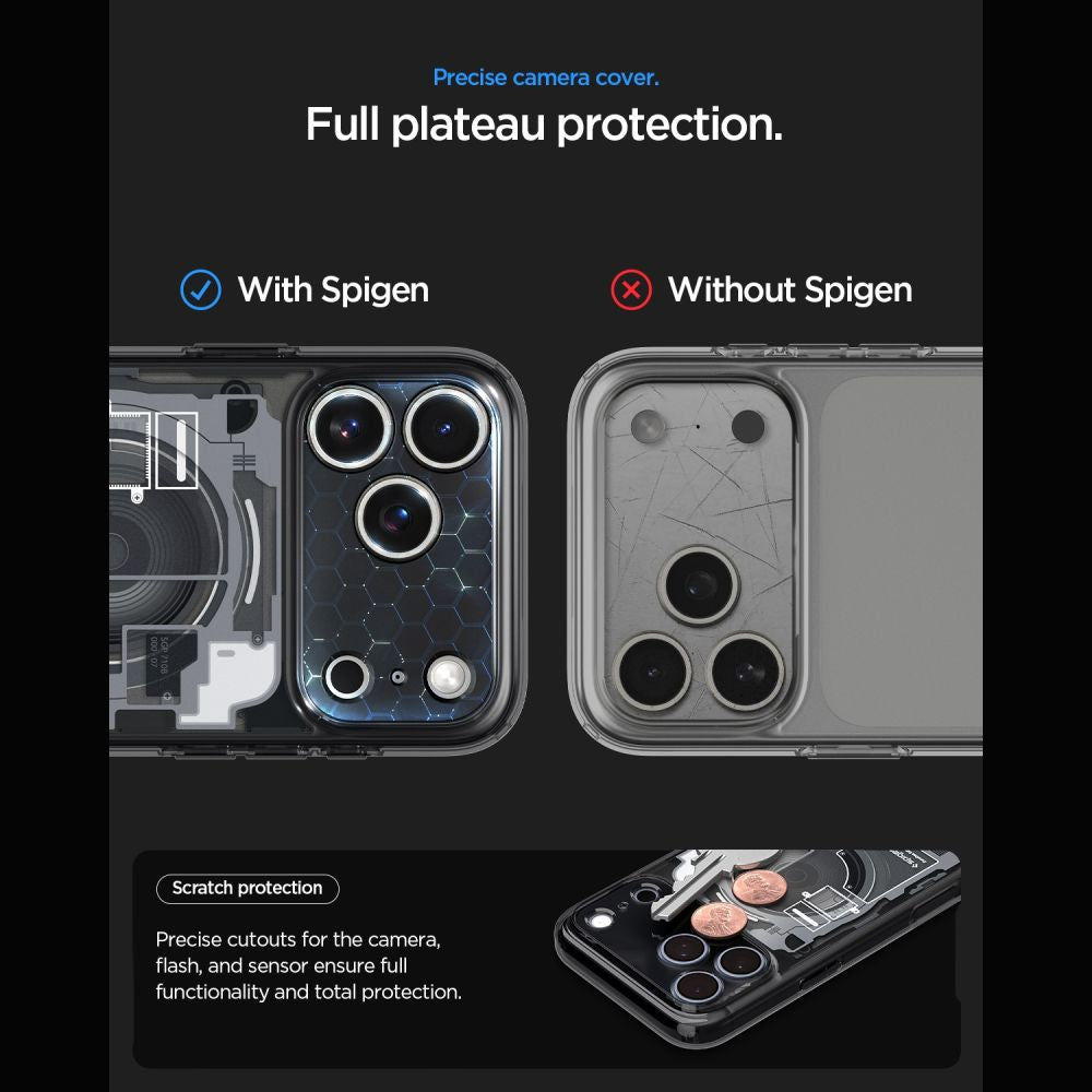 Hard Case Spigen Ultra Hybrid Zero One com MagSafe para Apple iPhone 18 Pro Max / 17 Pro Max / Preto / ACS12128_7
