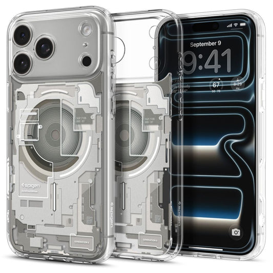 Capa Hard Case Spigen Ultra Hybrid Zero One com MagSafe para Apple iPhone 18 Pro Max / 17 Pro Max / Natural Titanium ACS12127_0