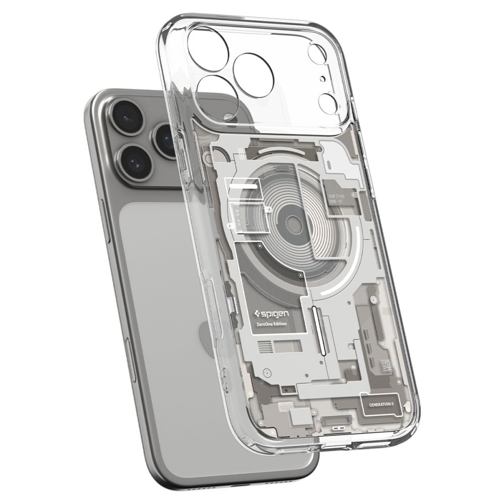 Capa Hard Case Spigen Ultra Hybrid Zero One com MagSafe para Apple iPhone 18 Pro Max / 17 Pro Max / Natural Titanium ACS12127_3