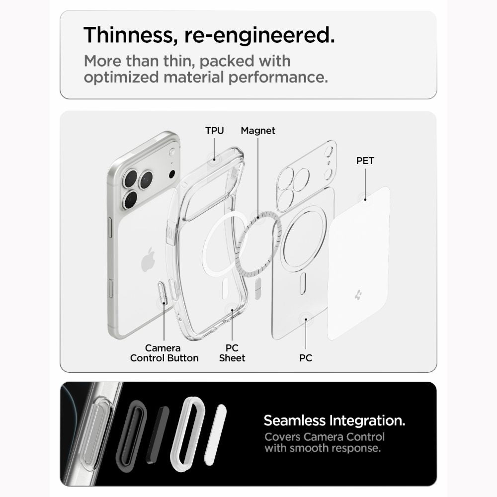 Spigen Ultra Hybrid MagSafe Case for iPhone 18 Pro / 17 Pro - White_8