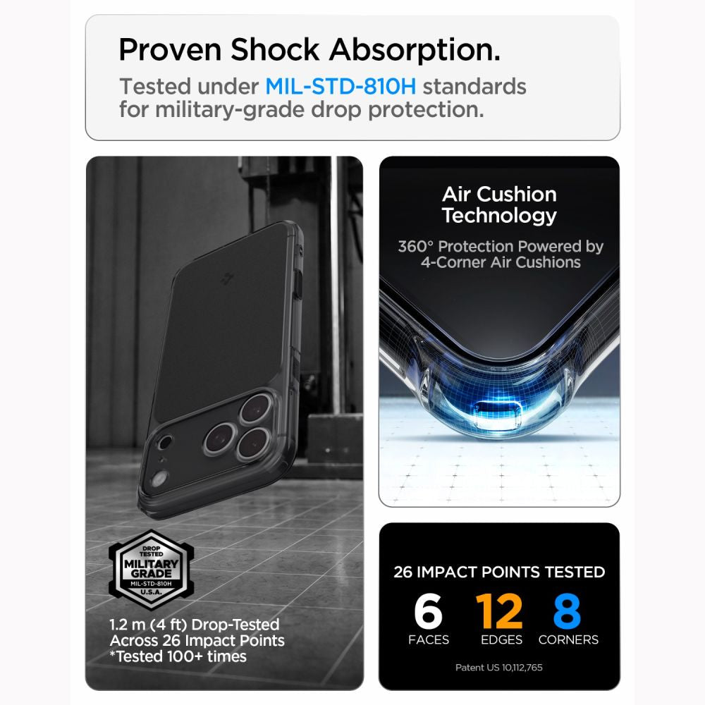 Spigen Ultra Hybrid MagSafe Case for iPhone 18 Pro / 17 Pro - Matte Black_9