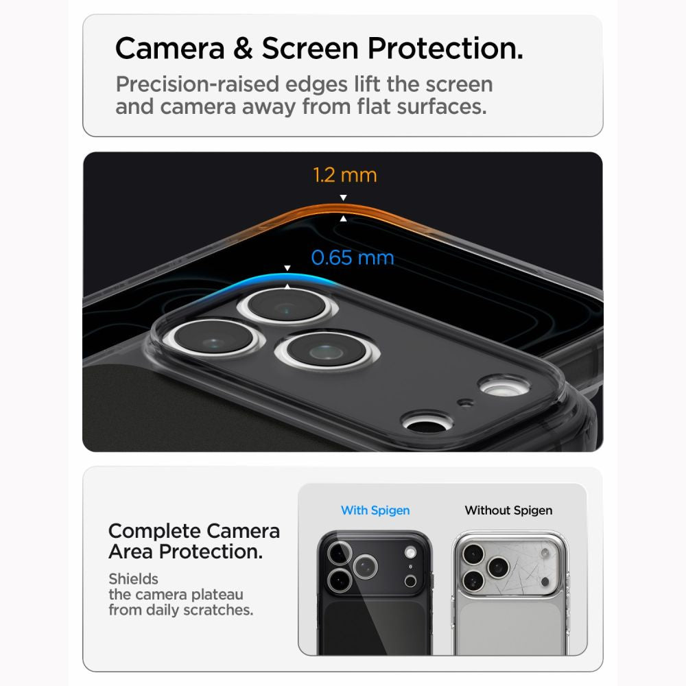 Spigen Ultra Hybrid MagSafe Case for iPhone 18 Pro / 17 Pro - Matte Black_10